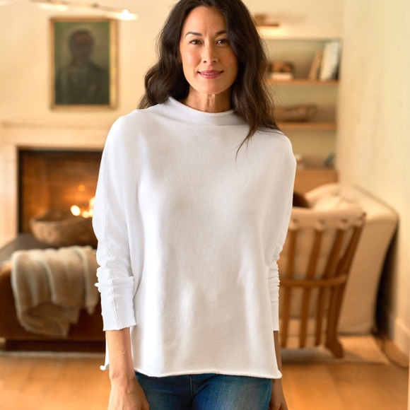 Frank & Eileen EFFIE Long-Sleeve Funnel Neck Capelet - Picture 3 of 4